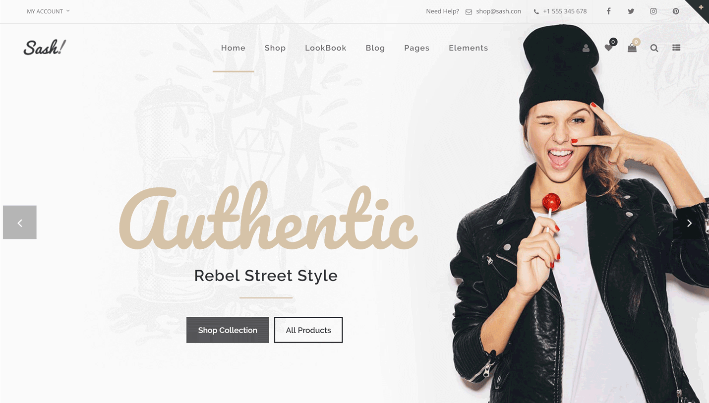 Sash - Ecommerce Fashion WordPress Theme