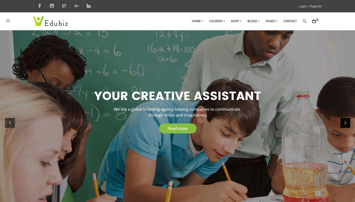 Edubiz - Education and University WordPress Theme
