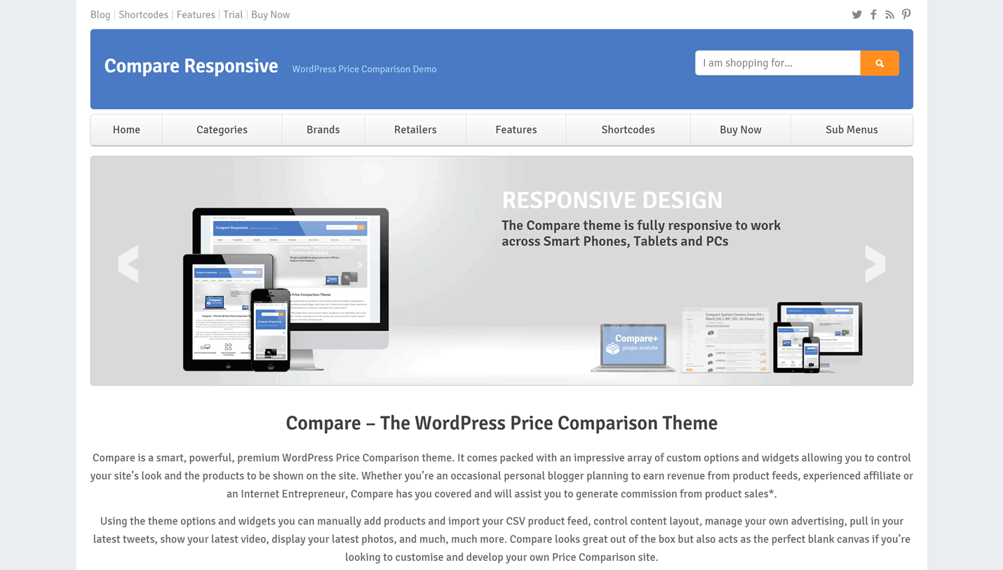 Compare - Price Comparison Theme for WordPress