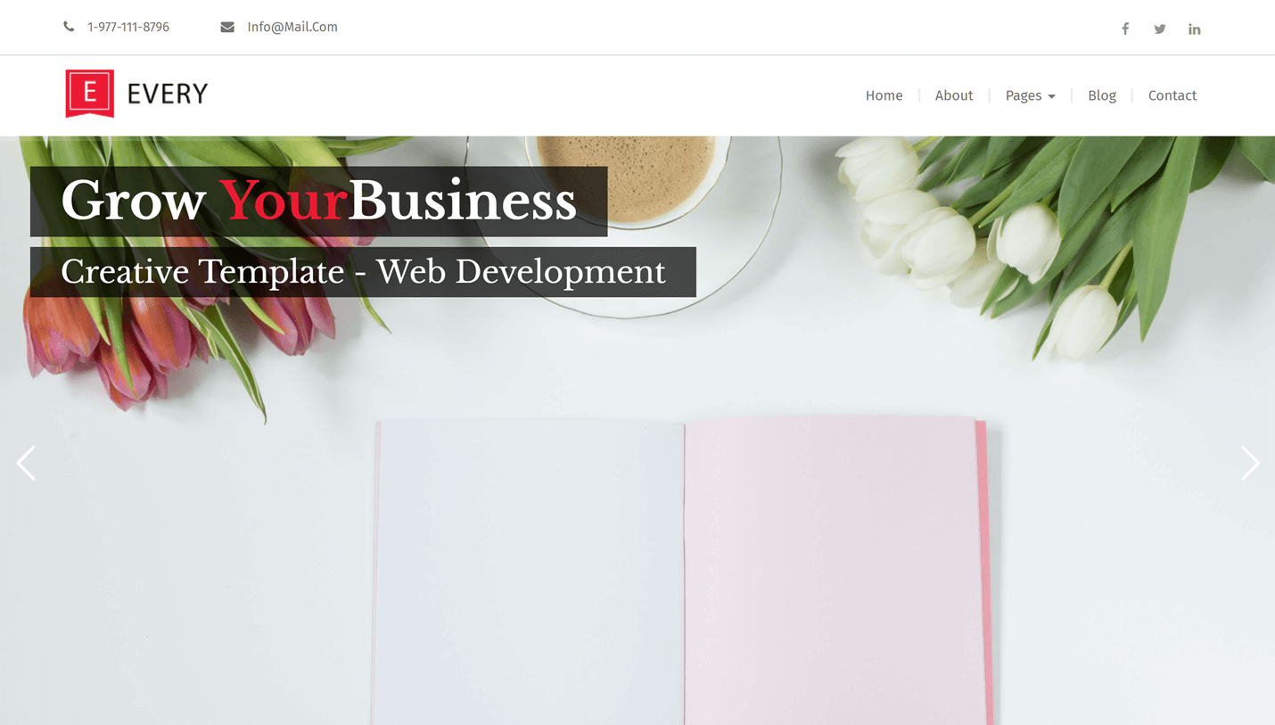 Every - Corporate Business Slider Revolution WordPress Theme