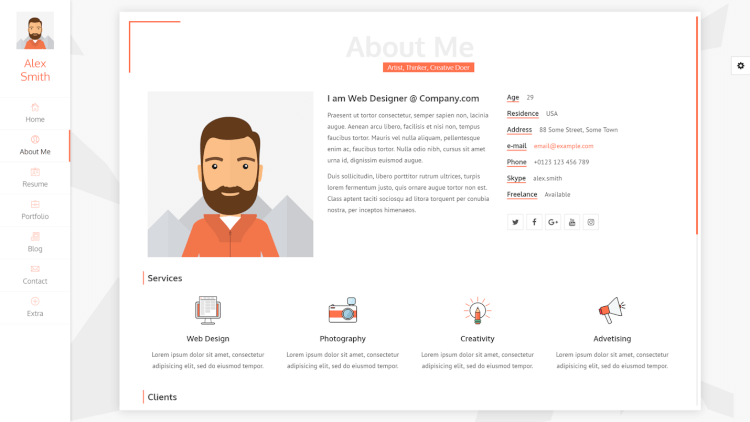 website cv
