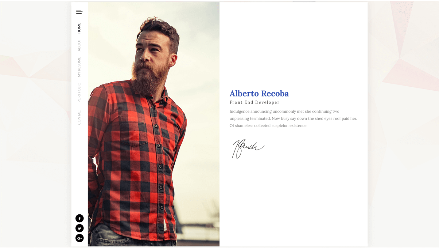 Recoba - Resume, CV and VCard WordPress Theme