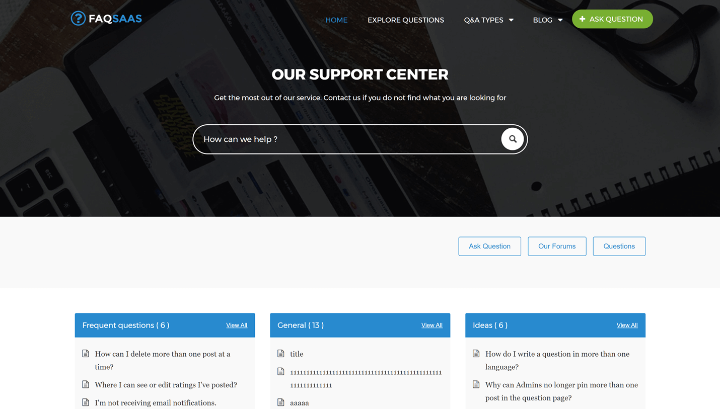 FAQ SaaS - Paid Membership FAQ and Knowledgebase WordPress Theme