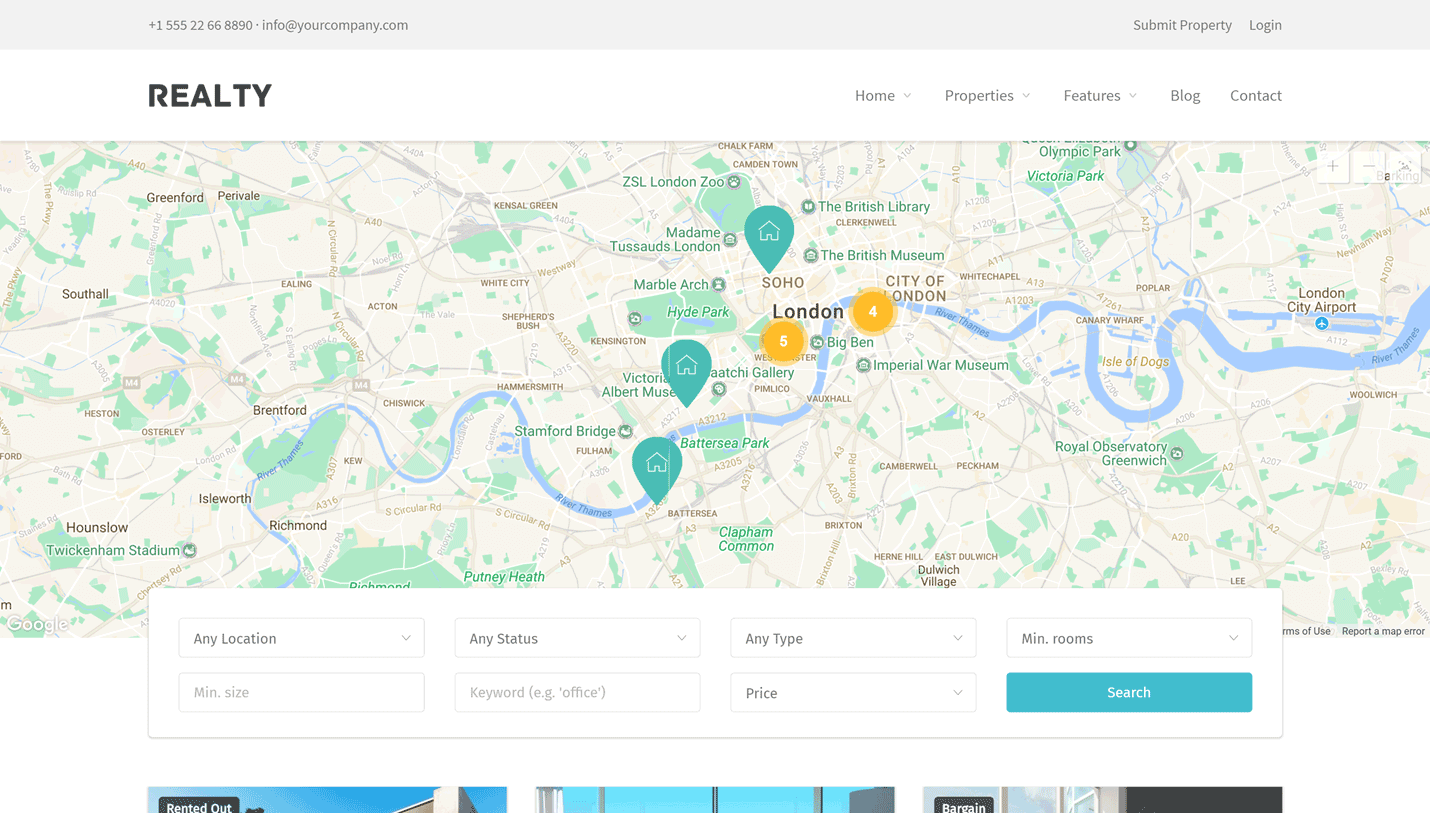 Realty - Real Estate Subscription WordPress Theme