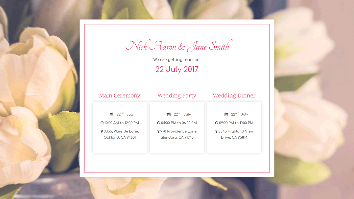 Wedding Paradise - Wedding WordPress Theme