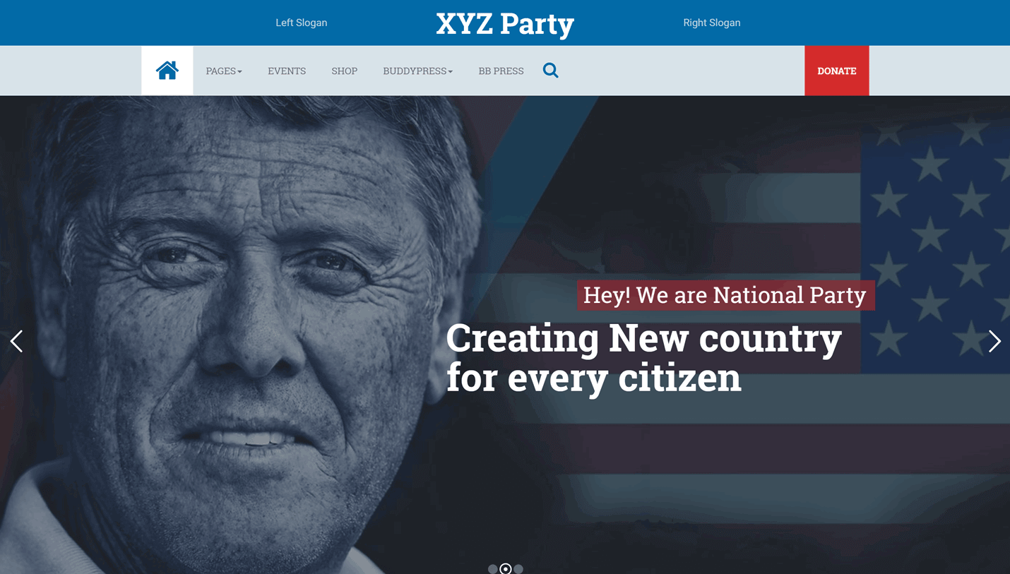 WPPoliticalz - Election Campaign Political WordPress Theme