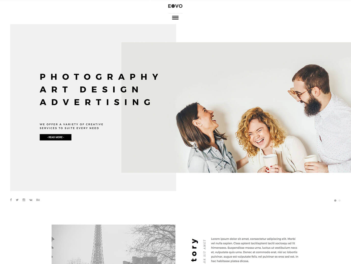 EOVO Visual Composer WordPress Theme