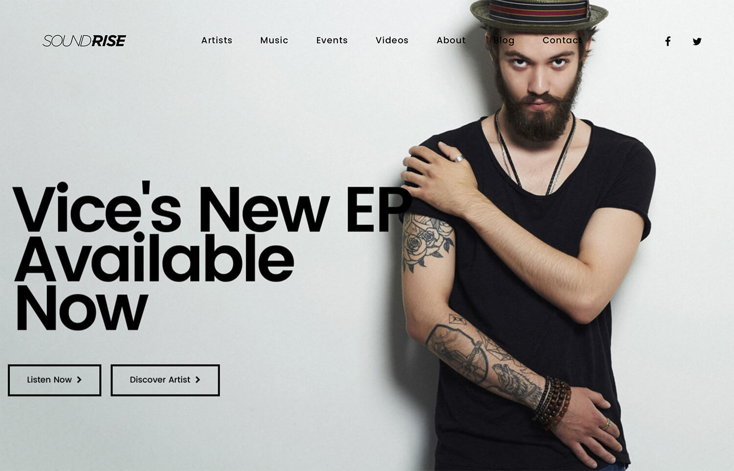 SoundRise - DJ and Artist WordPress Theme
