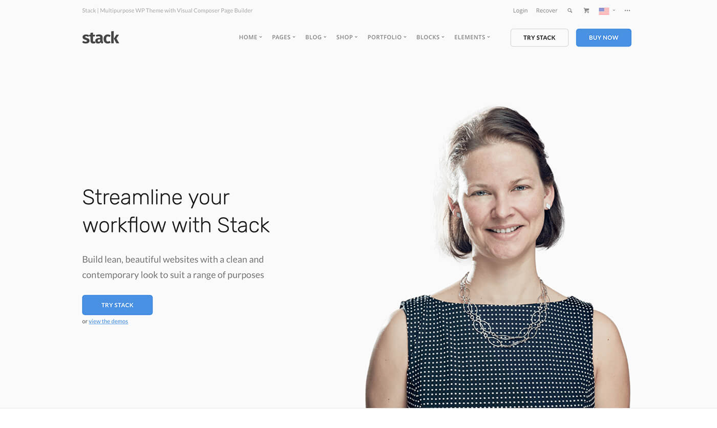 Stack - Multi-Purpose Beginner WordPress Theme