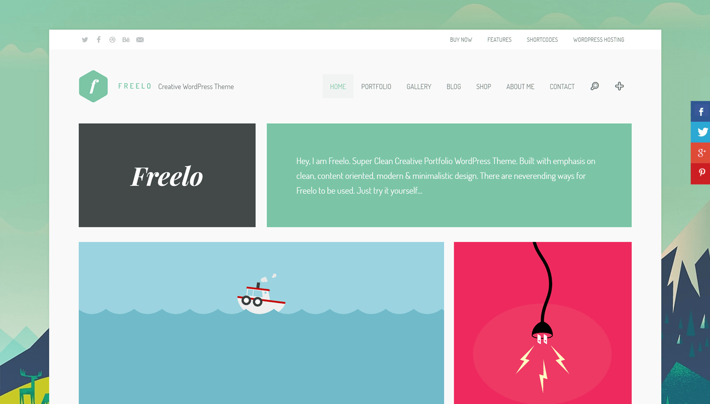 Freelo WP - Flexible Online Portfolio Flickr WordPress Theme