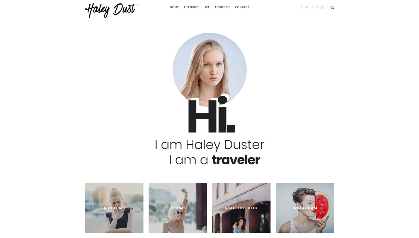 Impose Blog - Minimal Blogging Flickr WordPress Theme