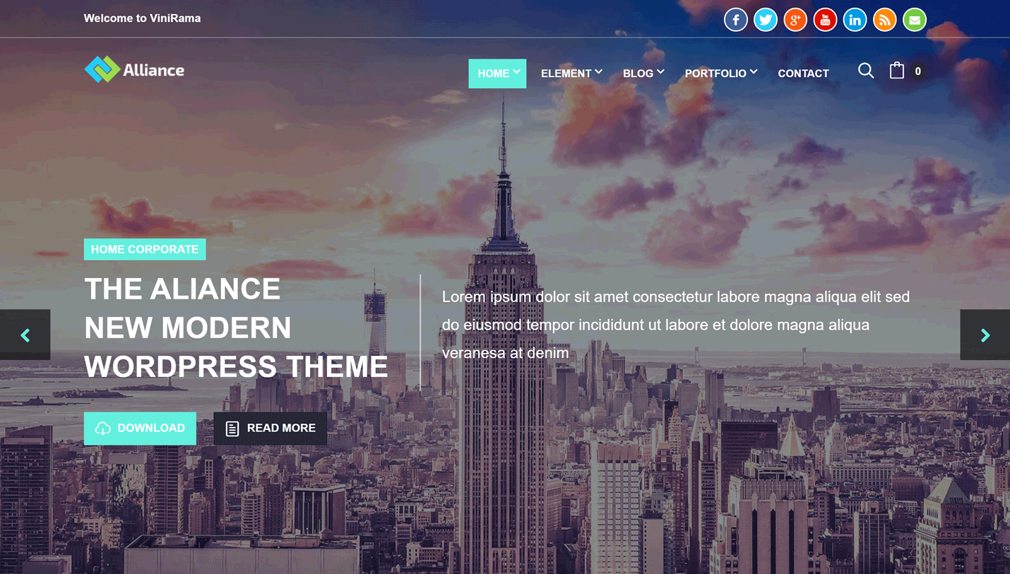 Alliance - Business and Marketing SiteOrigin Page Builder WordPress Theme