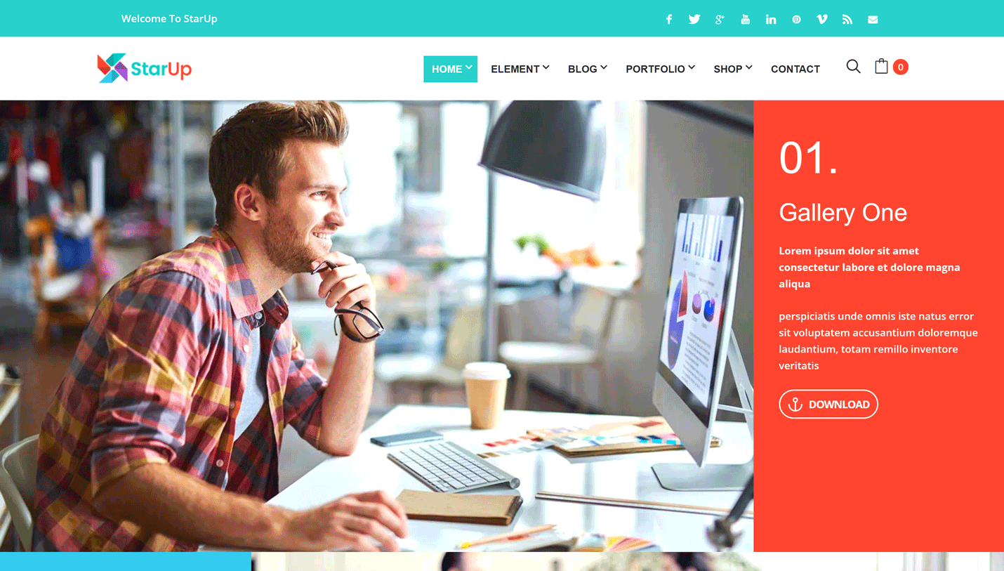 StarUp - Marketing and Business Page Builder by SiteOrigin WordPress Theme