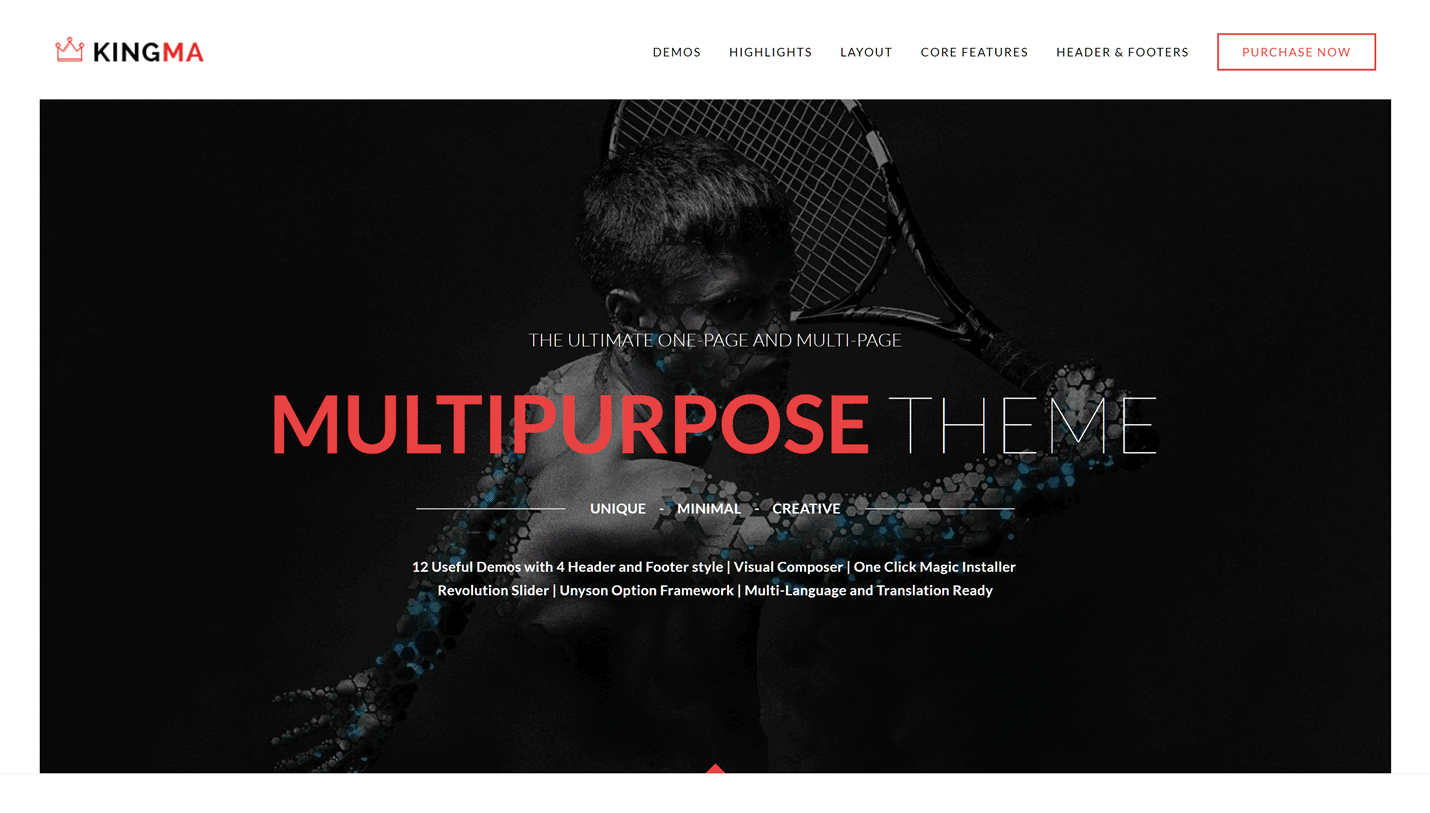 KingMa - Multi-Purpose Video Backgrounds WordPress Theme