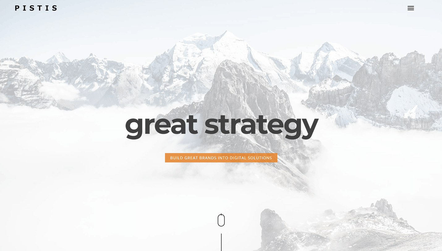 Pistis - Portfolio and Agency Fullscreen WordPress Theme
