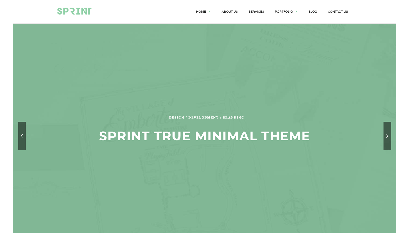 Sprint - Minimal Portfolio WordPress Theme