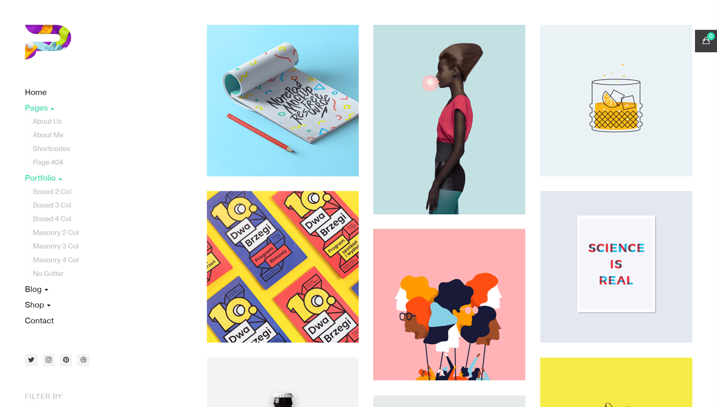 Paragon - Colorful Portfolio WordPress Theme