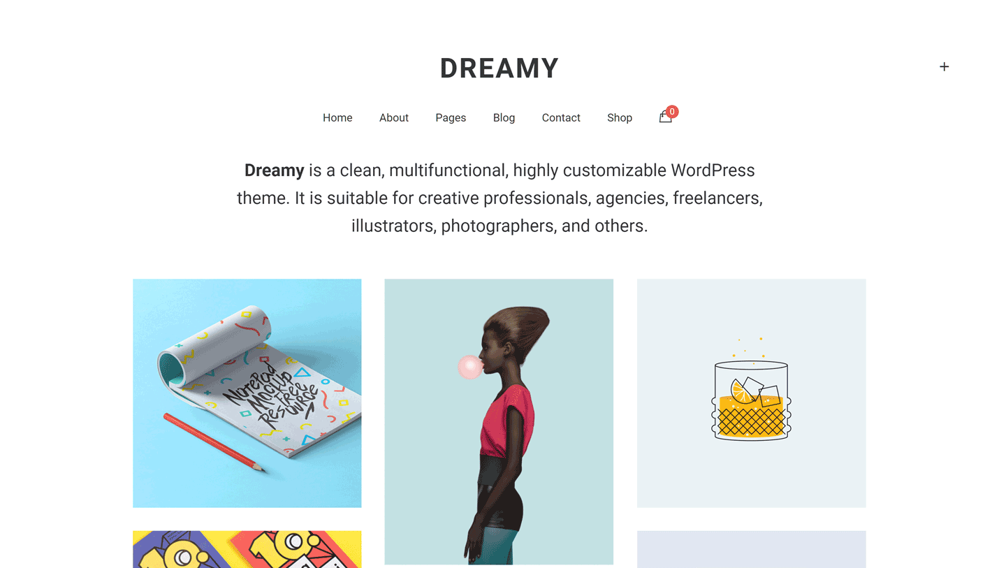Dreamy - Professional Portfolio WordPress Theme