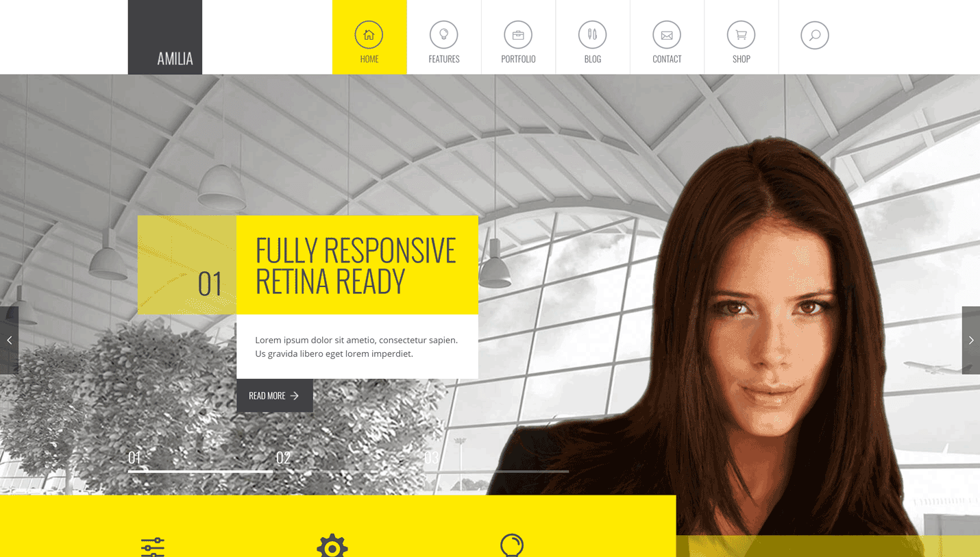 Amilia - Multi-Purpose Slider Revolution WordPress Theme
