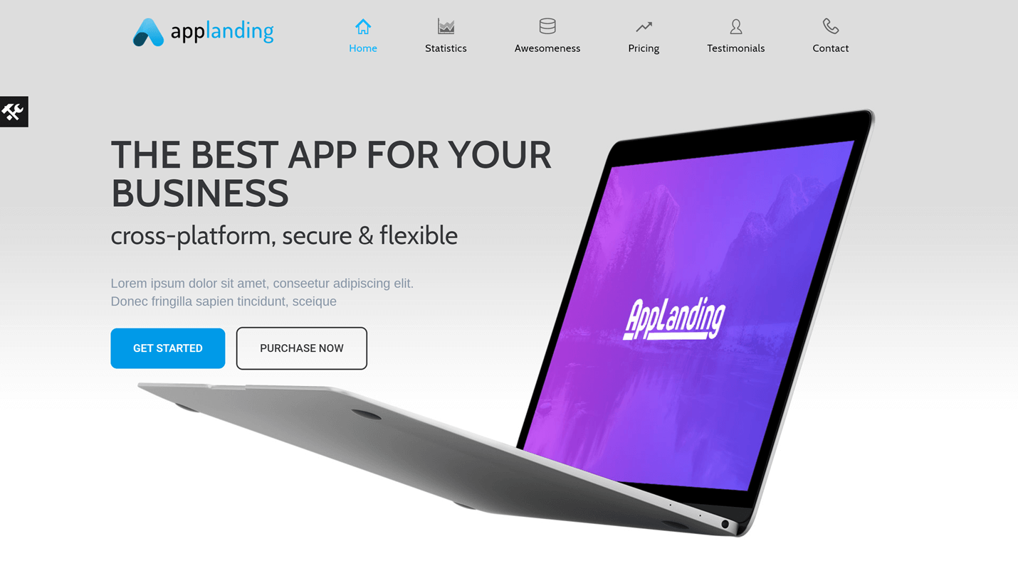 App Promotion- Landing Page Price Comparison WordPress Theme