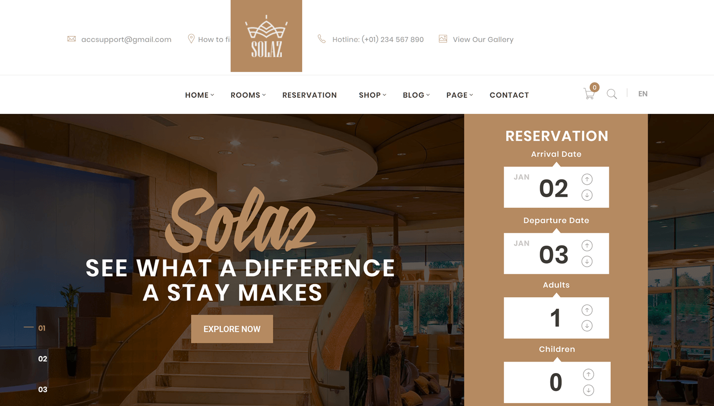 Solaz - Hotel and Lodge Price Comparison WordPress Theme