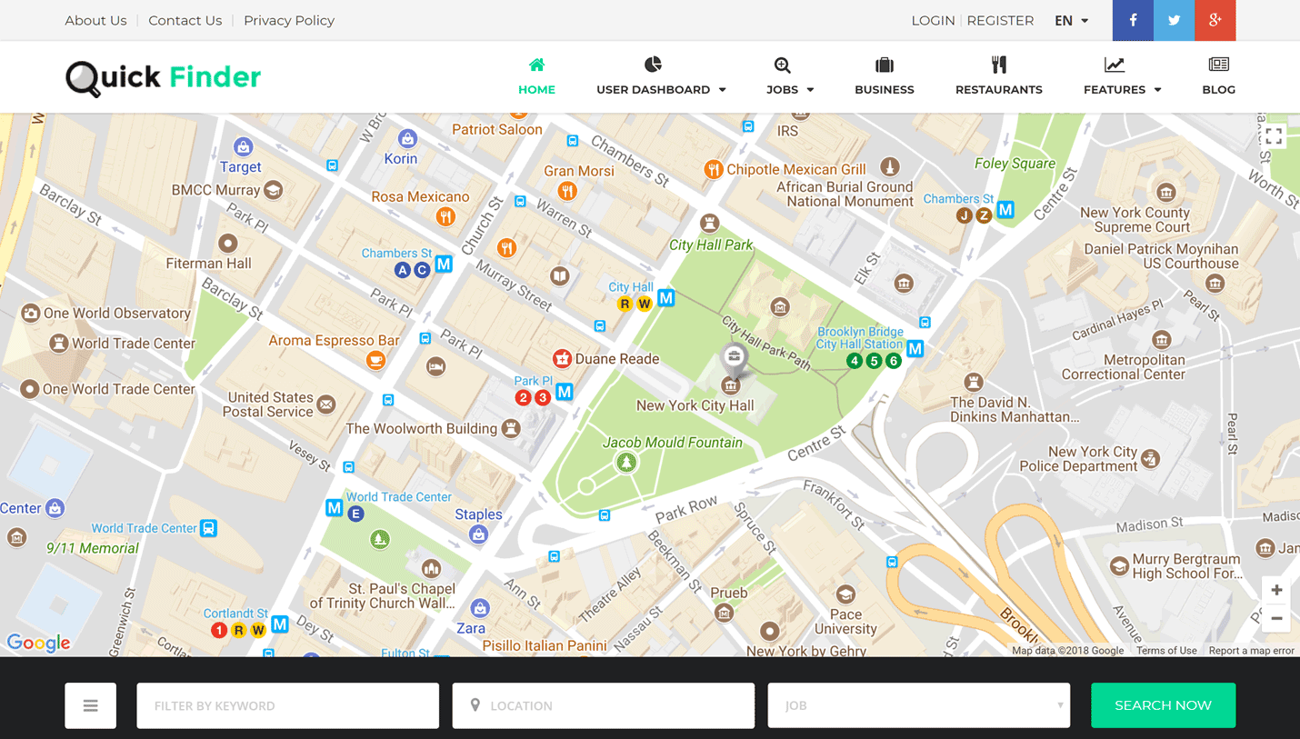 QuickFinder - Multiconcept Directory Paid Membership and Subscription WordPress Theme