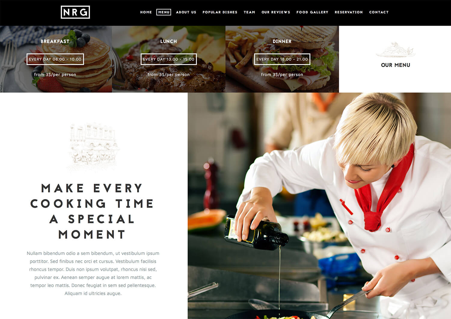 The Restauranteur WordPress Theme