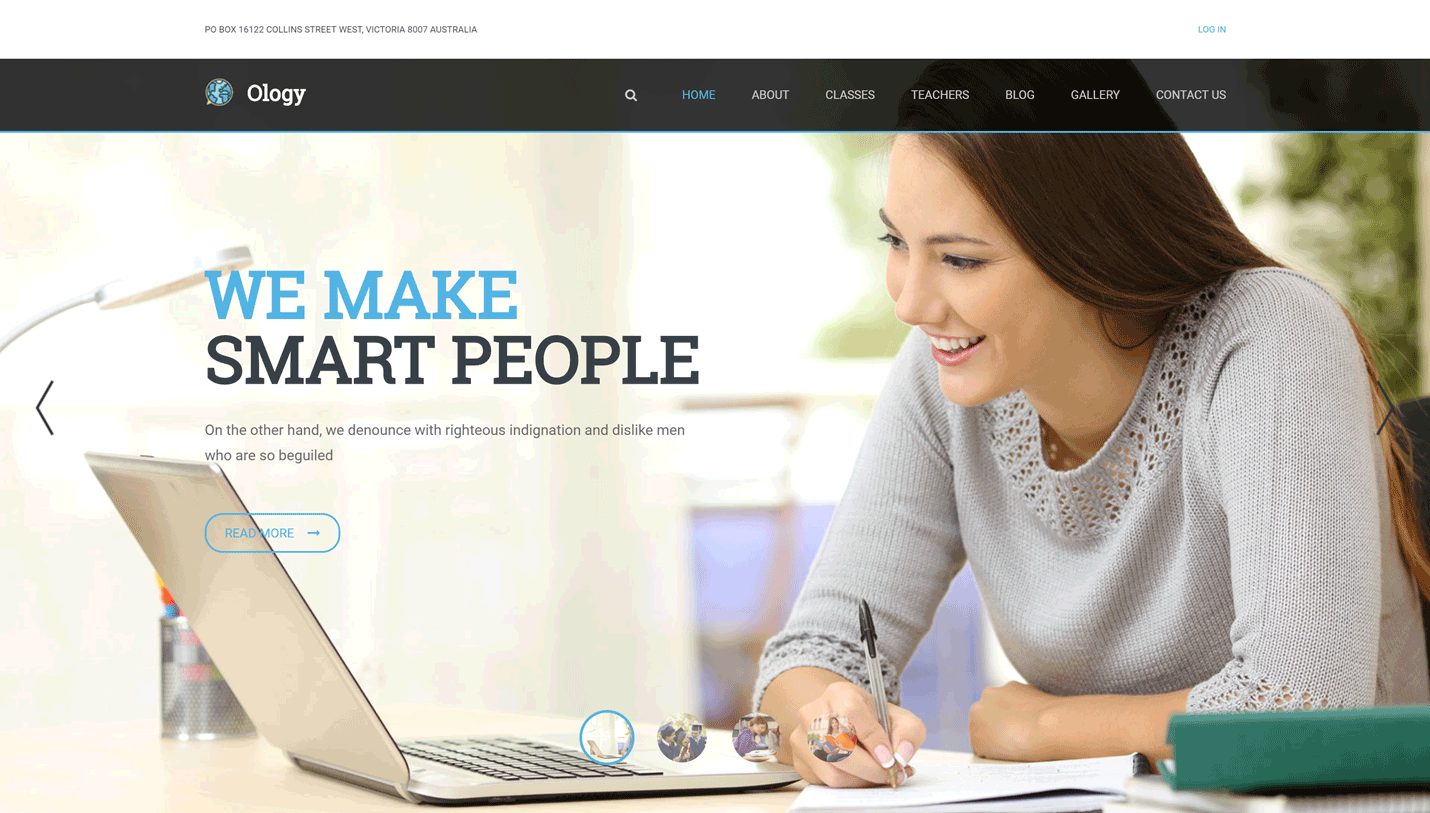 Ology - Online Courses and Education and University WordPress Theme