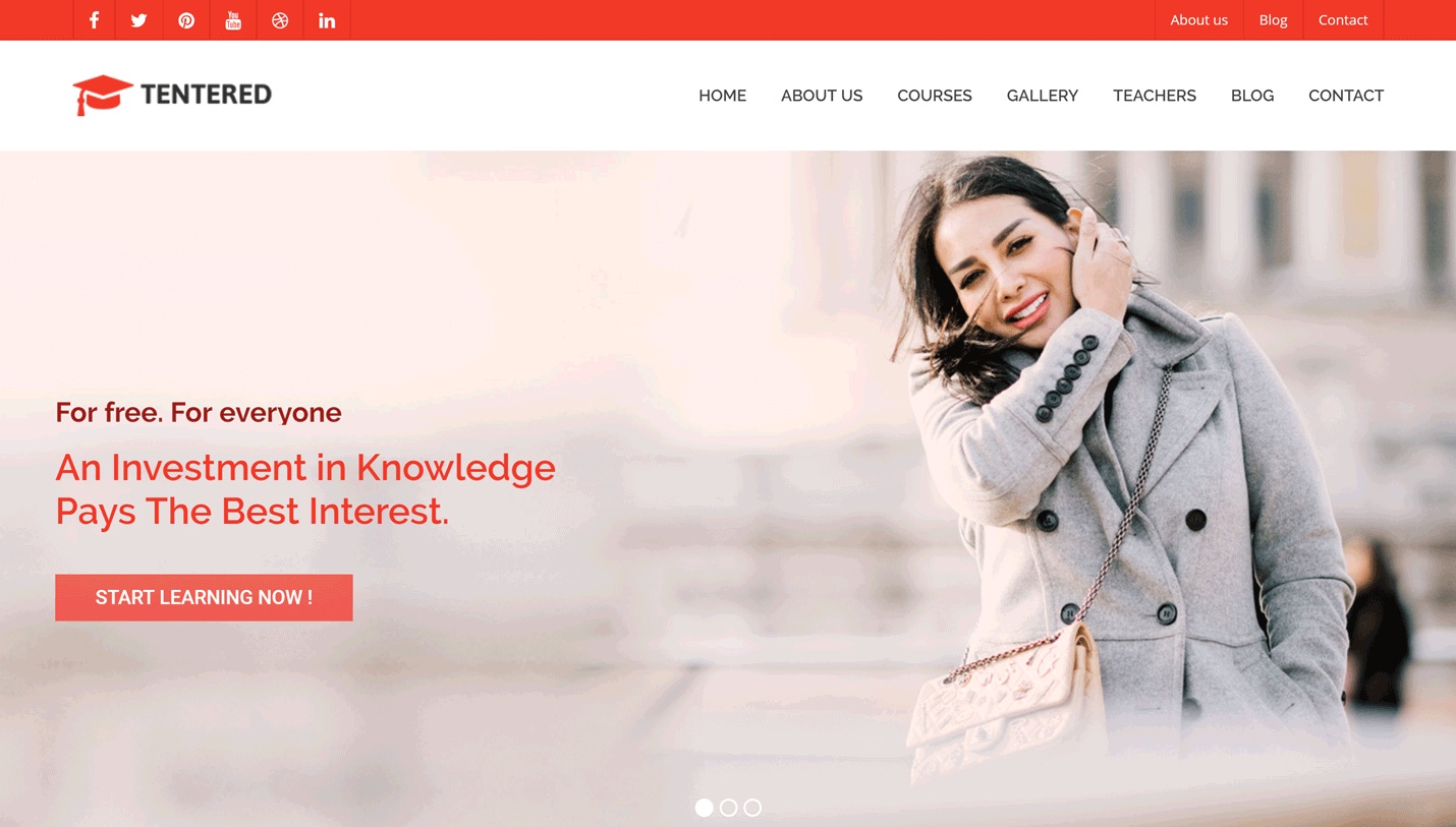 Tentered - Multi-Purpose Education and University WordPress Theme
