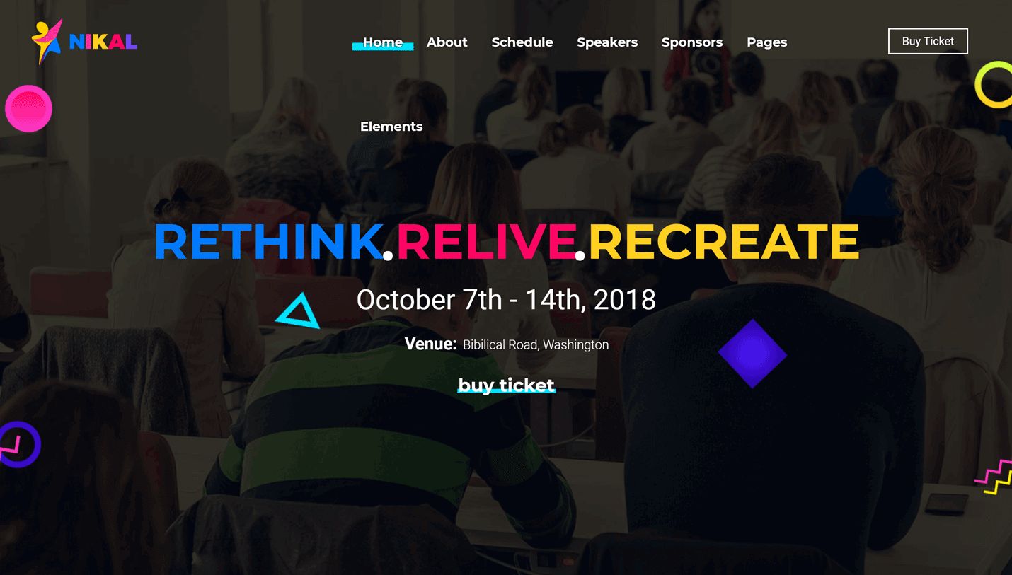Nikal Event - Event and Conference WPBakery Page Builder WordPress Theme