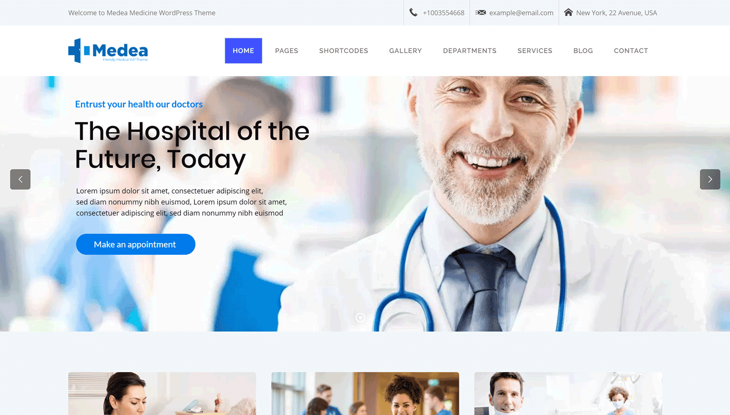 Medea - Multi-Purpose Health and Medical WordPress Theme