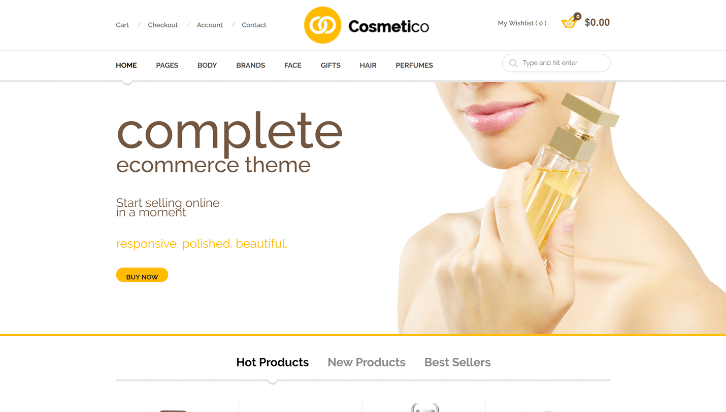 Cosmetico - WooCommerce Multilingual WordPress Theme