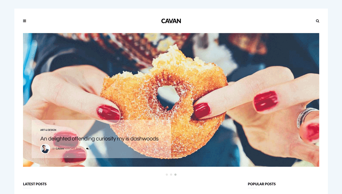 Cavan - Creative Bloggers Instagram WordPress Theme