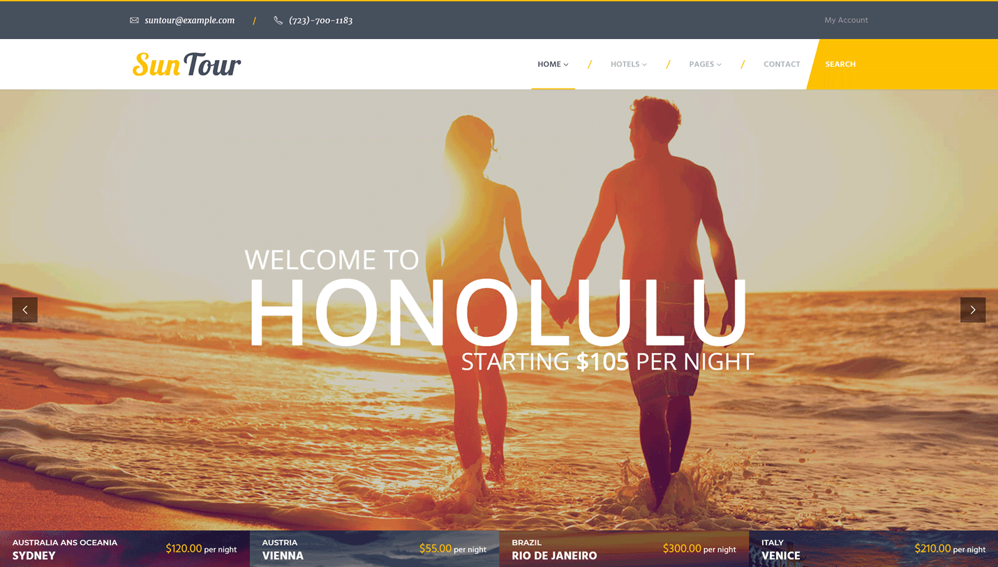 SunTour - Creative Travel Agency WordPress Theme