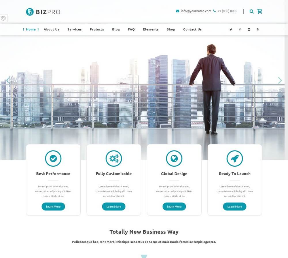 BizPro - RTL Business & Corporate WordPress Theme