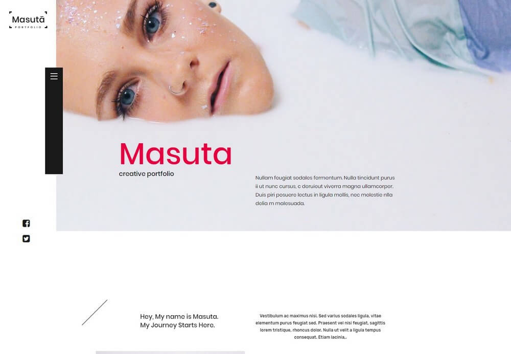 Masuta - Responsive Fullscreen Portfolio WordPress Theme
