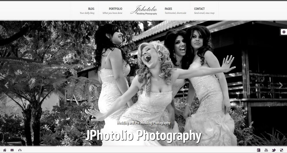 JPhotolio - Wedding Photography WordPress Theme