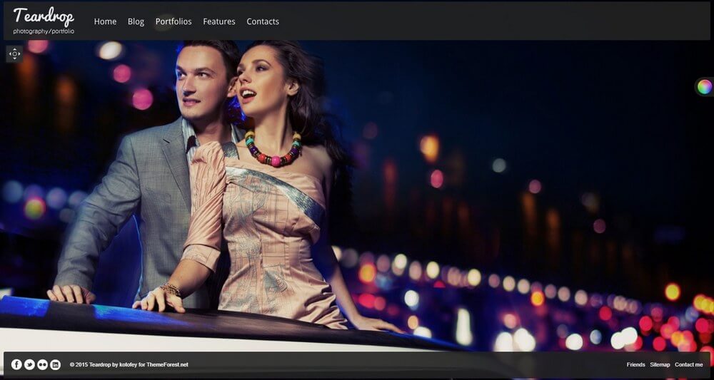 Teardrop - Fullscreen Photography WordPress Theme
