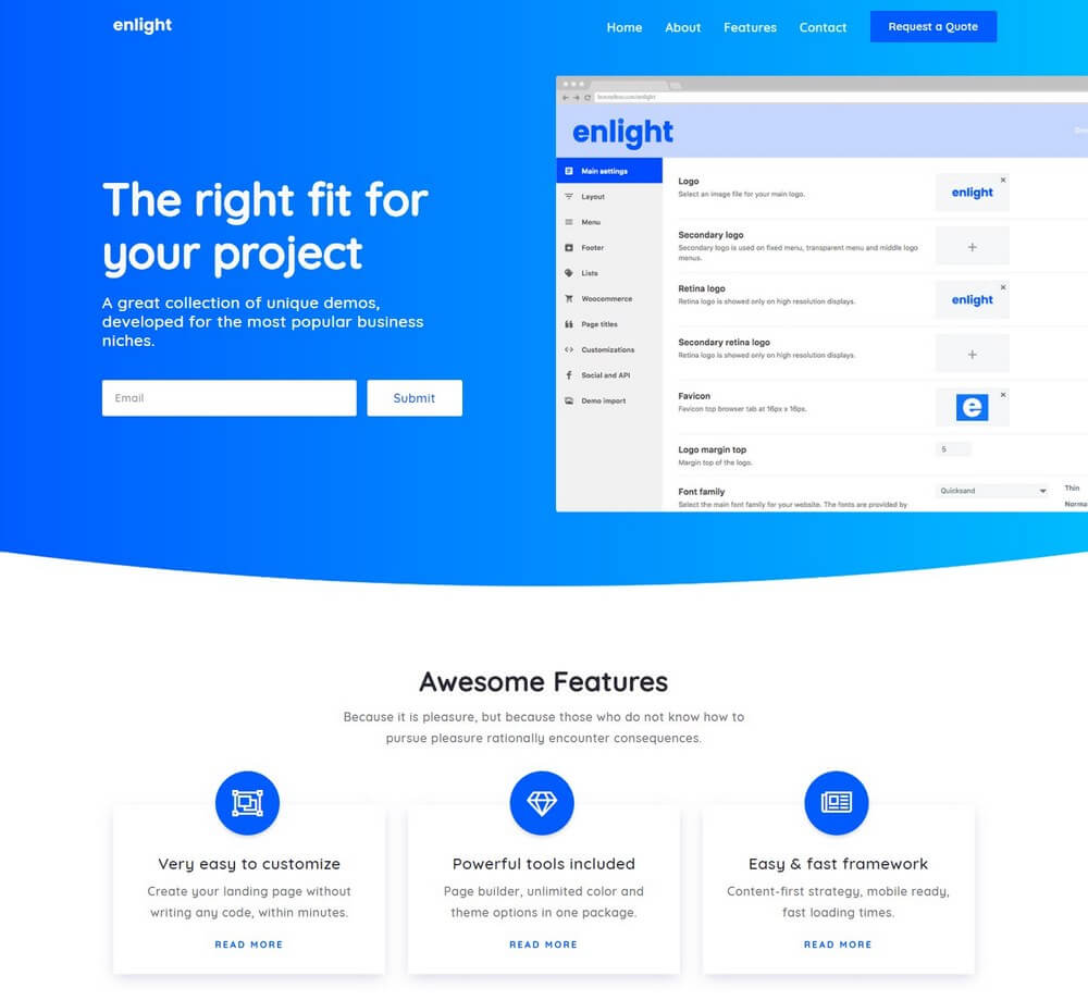 Enlight - Multipurpose Landing Page WordPress Theme