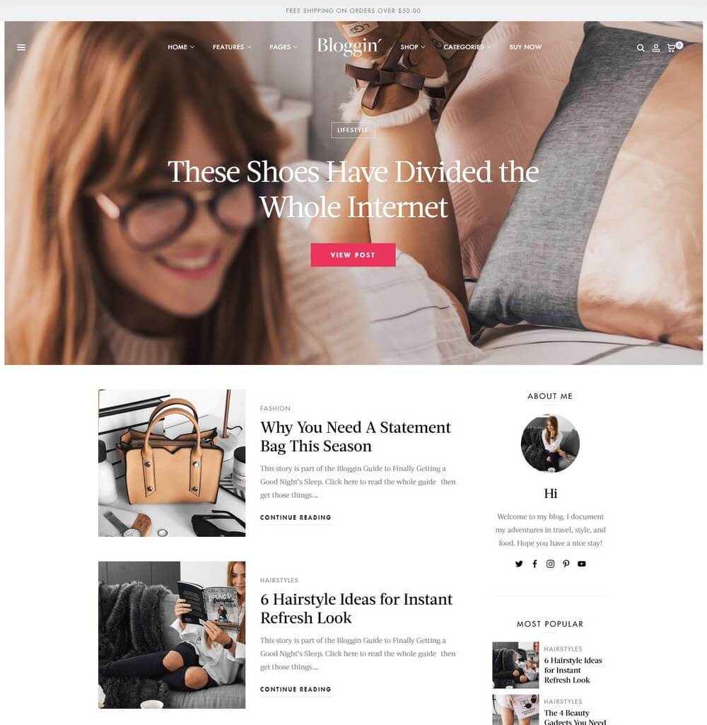 Blggn - Responsive WordPress Blogging Theme For Writers