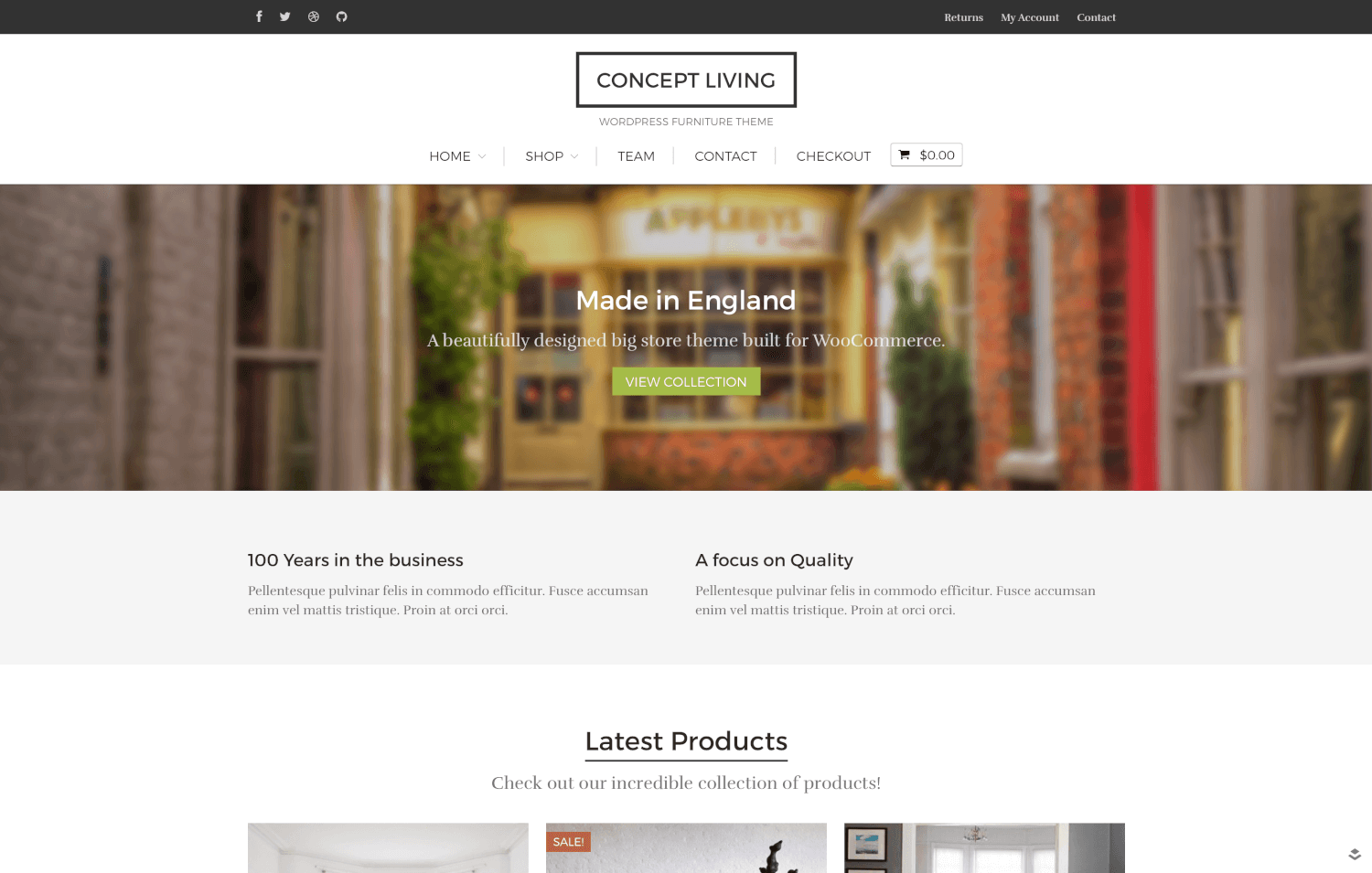 Concept Living - WooCommerce Furniture Theme