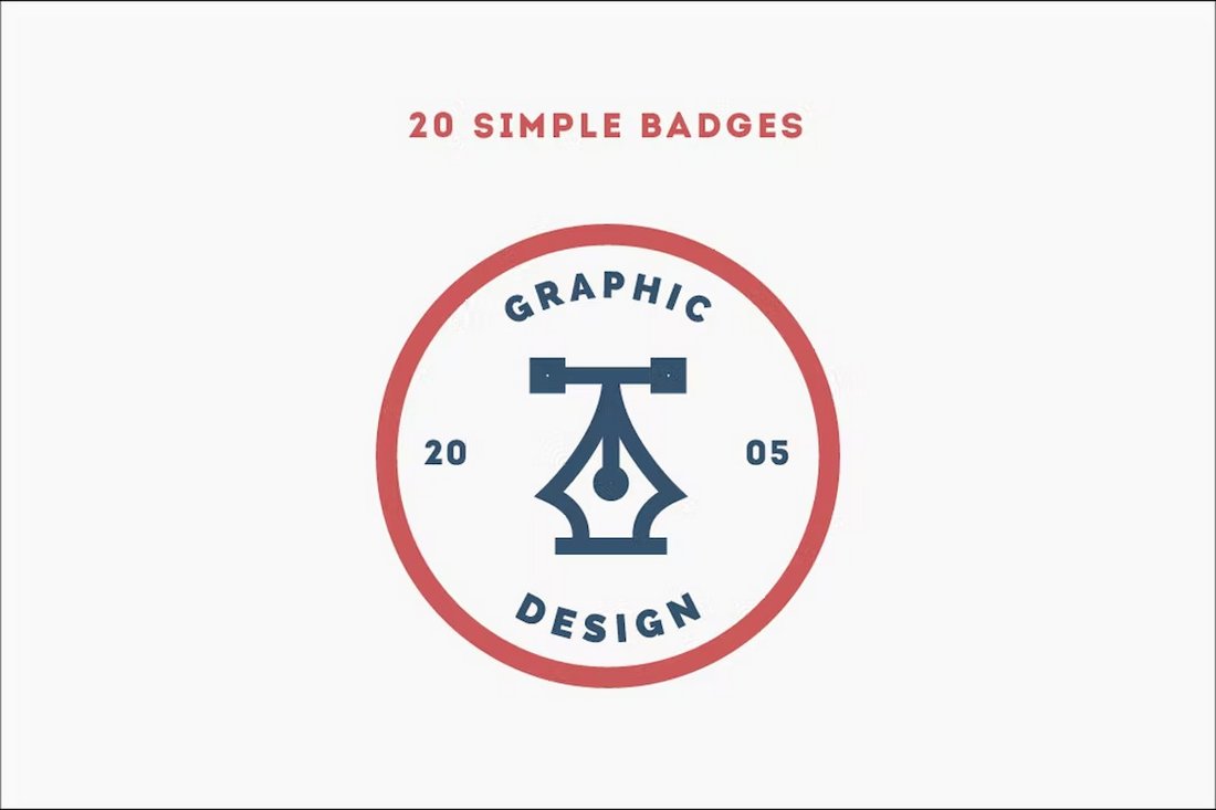 20 Simple Logo Badges Templates