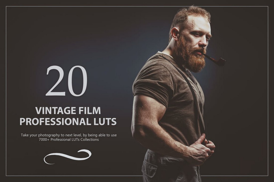 20 Vintage Film Lightroom LUTs Pack