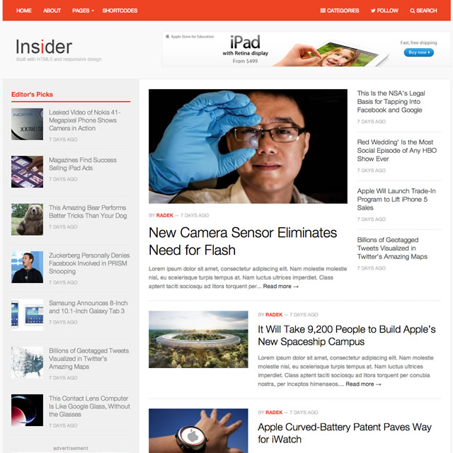 Insider WordPress Theme