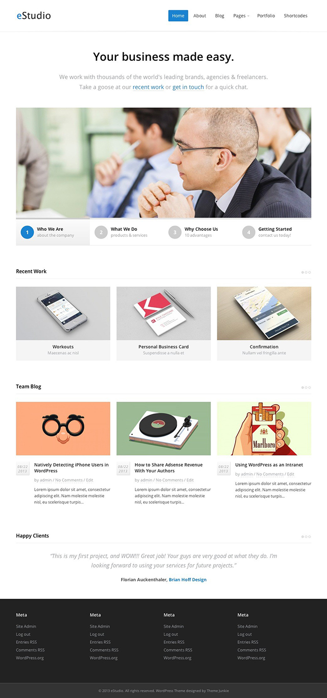 eStudio WordPress Theme