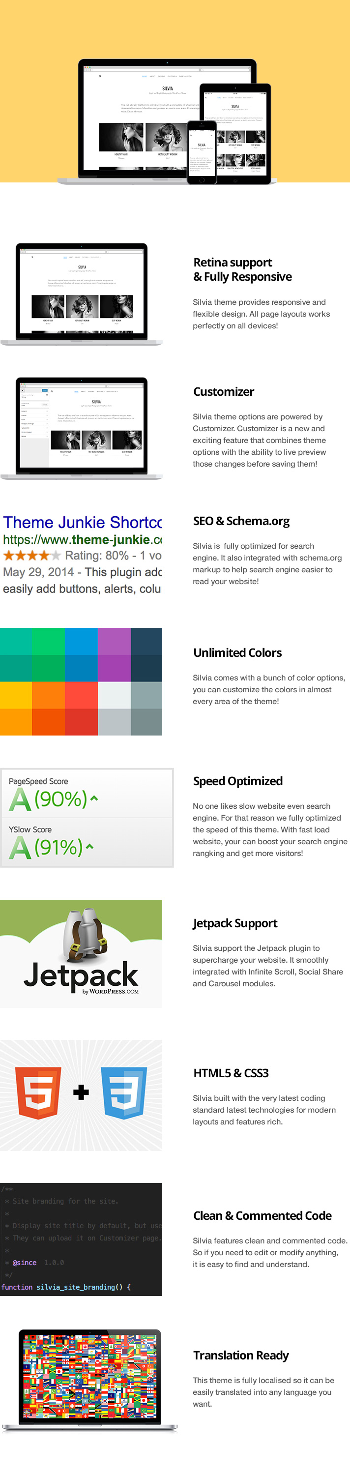 Theme Junkie Features Content | silvia wordpress photography theme theme junkie Theme Junkie Features Content | silvia wordpress photography theme theme junkie