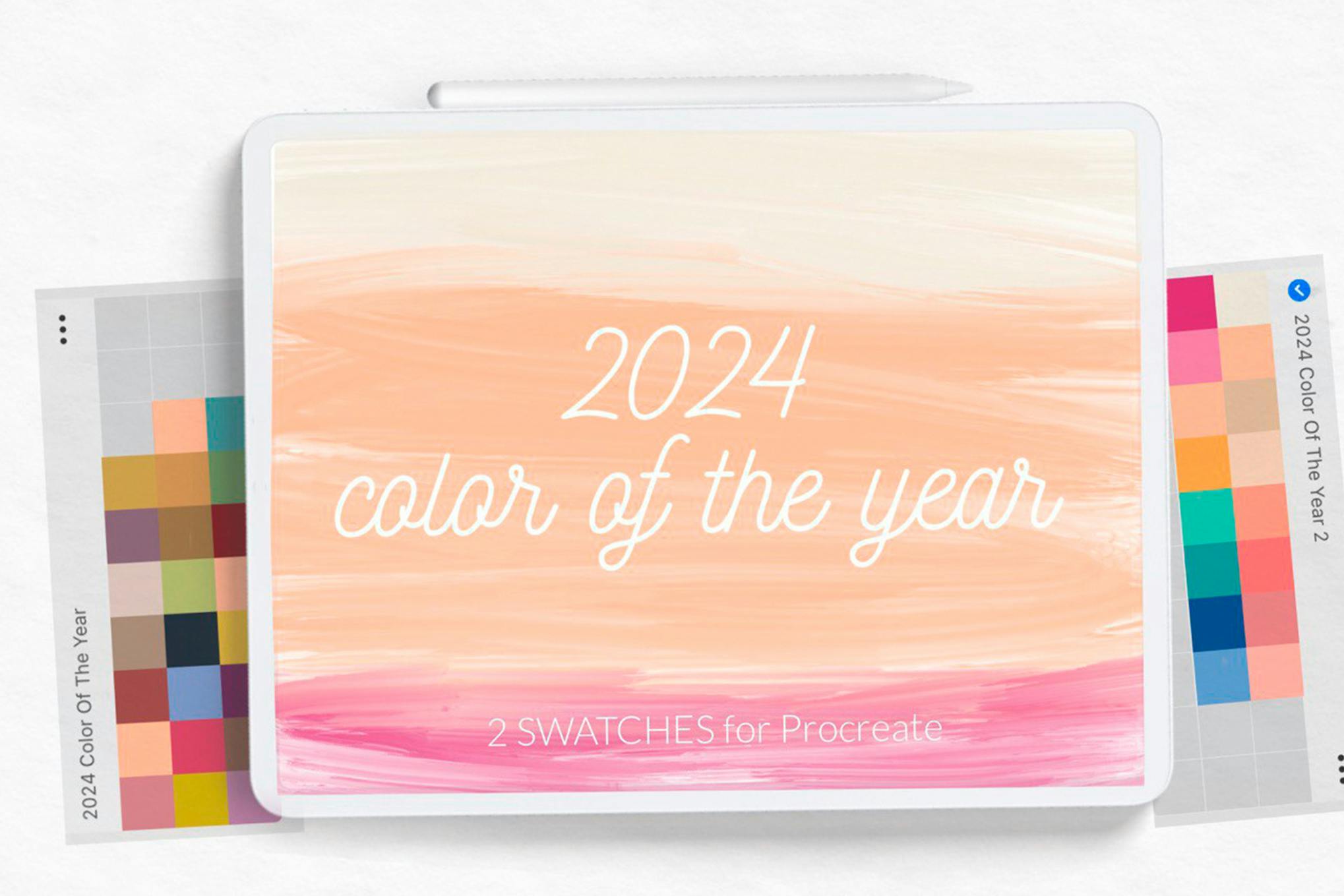 2024 Color Trends Procreate Palettes