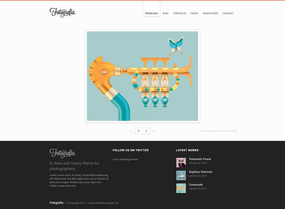 Fotografia - Responsive WordPress Theme For Artists