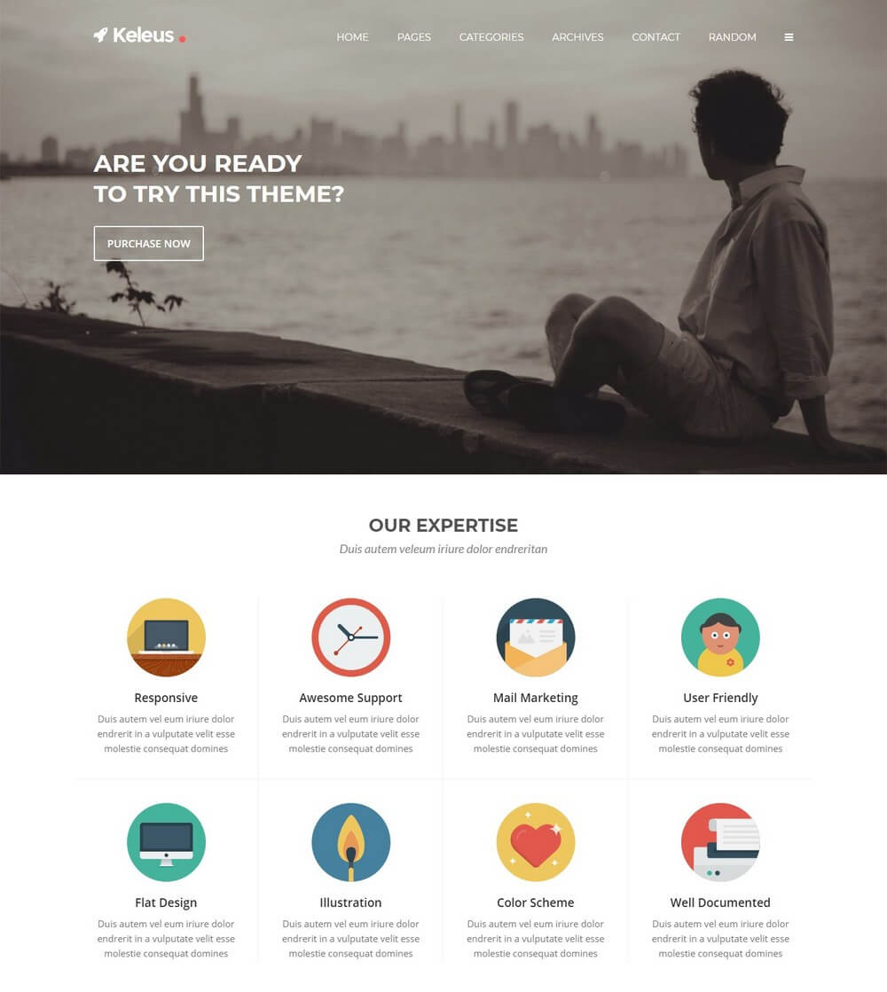Keleus - Responsive Tumblr Business Theme