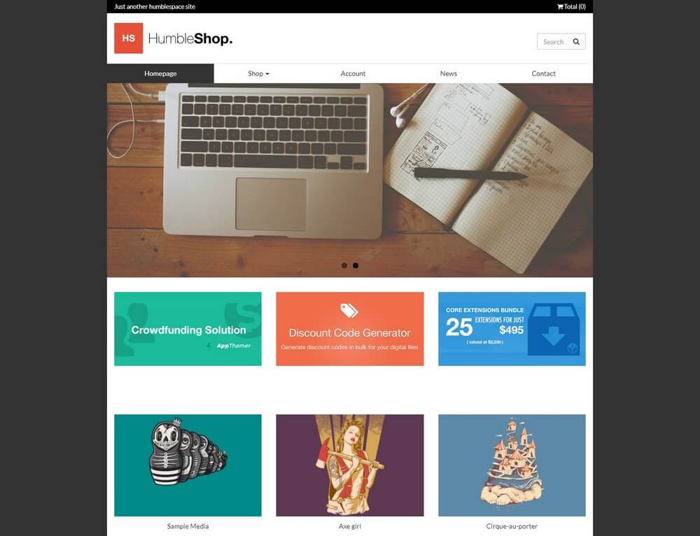 Humbleshop - Easy Digital Downloads eCommerce WordPress Theme
